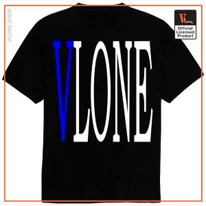 VLONE Blue V Printed T-Shirt VL2409