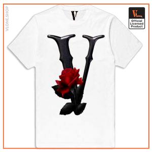 Vlone Black &amp; Red Flower T-Shirt VL2409