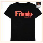 Vlone Friends Godfather Mulberry St Red Black Tee VL2309