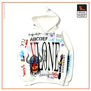 Vlone Graffiti Hoodie - Black VL2409