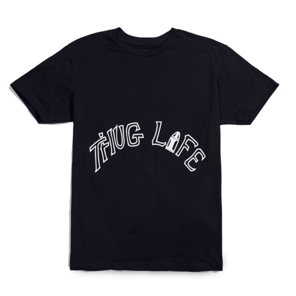 Vlone x Tupac Thug Life Tattoo Black T-Shirt VL2309