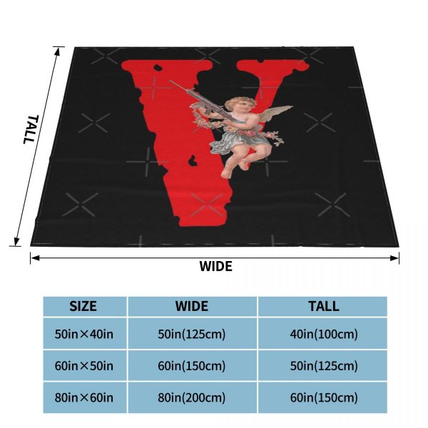 Vlone Manta con Logo de ngel para beb a cuadros para cama colcha manta con capucha 3 - Vlone Shop